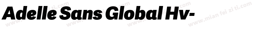 Adelle Sans Global Hv字体转换